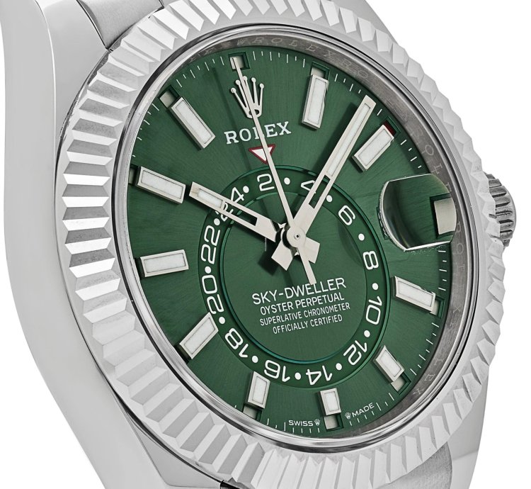 Rolex Sky-dweller 336934 Stainless Steel Green Dial Jubilee 2025