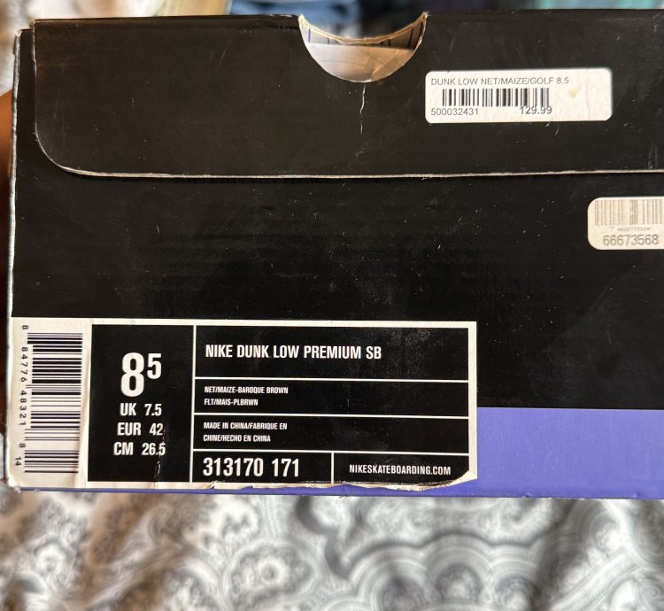 2006 Nike Sb Dunk Low Premium Golf Pack Brown