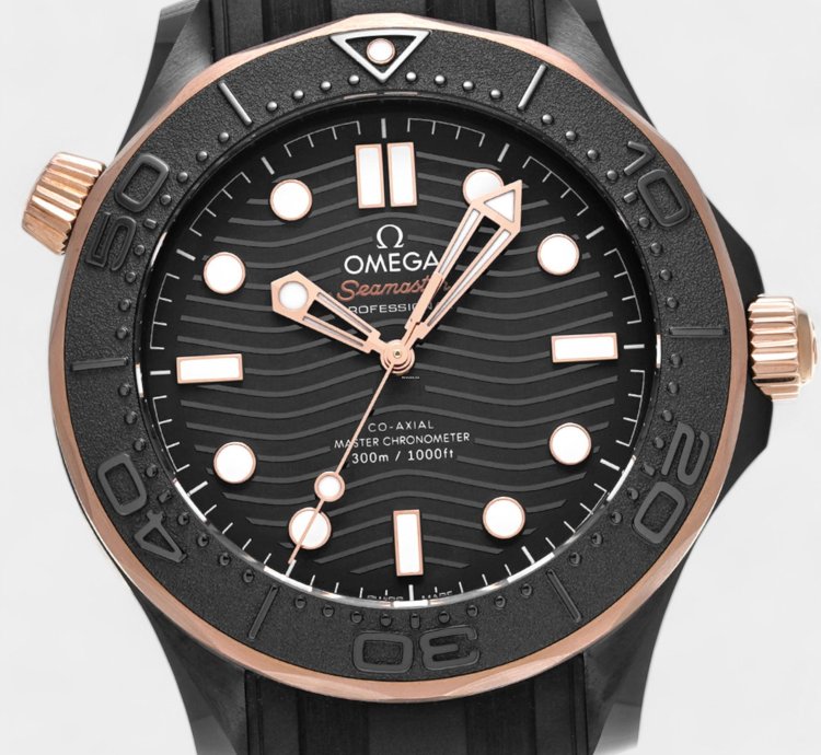 Omega Seamaster Diver 300 210 62 44 20 01 001 Ceramic Sedna Gold Black 43 5mm Box Papers