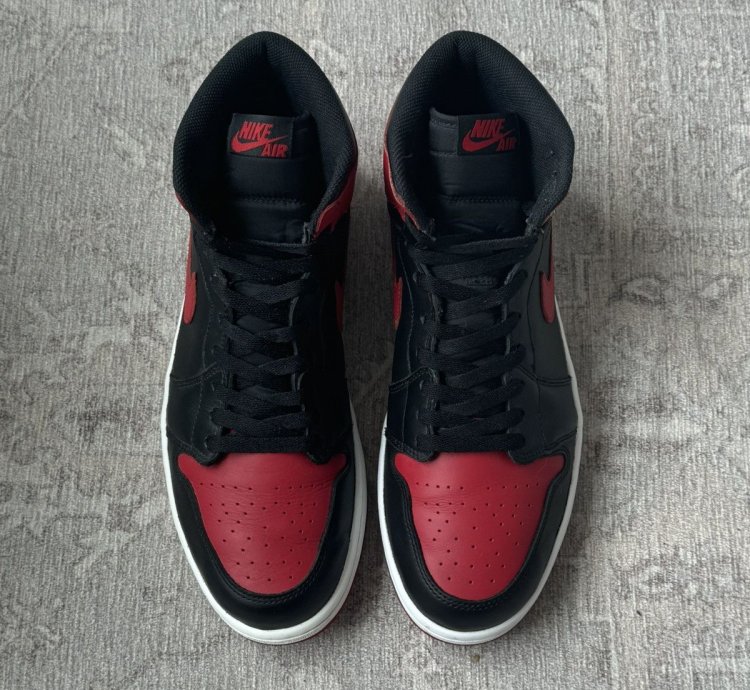 2013 Retro Jordan 1 High Black Red Bred