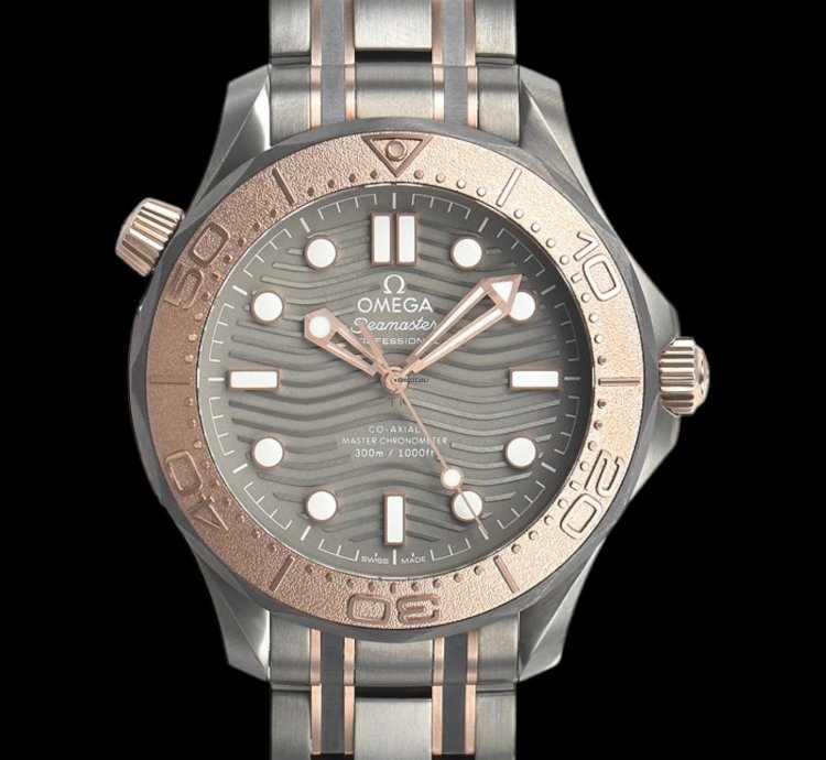 Omega Seamaster Diver 300 25th Anniversary 300m Titanium Rose Gold Limited
