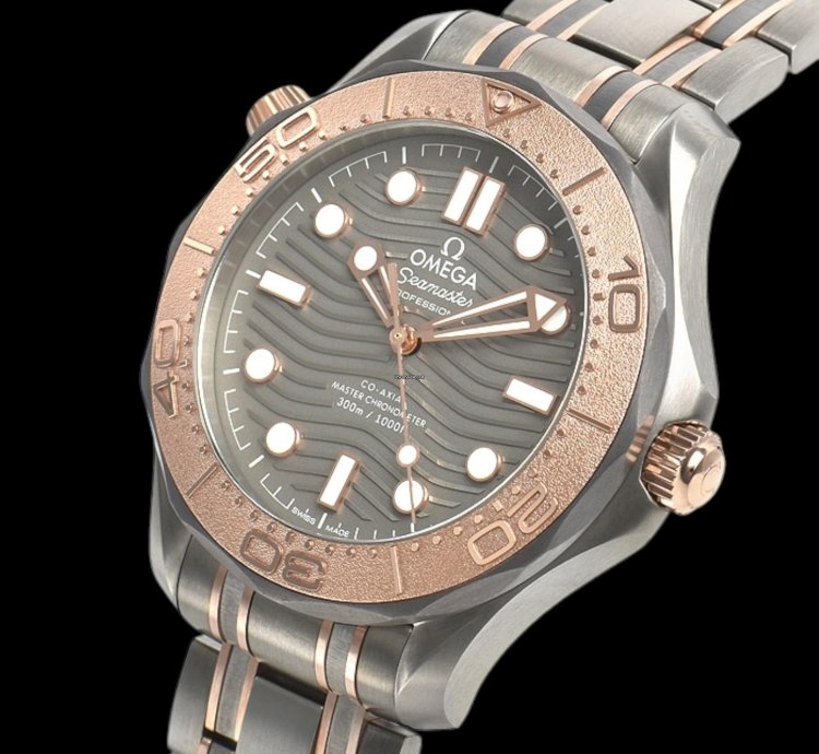 Omega Seamaster Diver 300 25th Anniversary 300m Titanium Rose Gold Limited