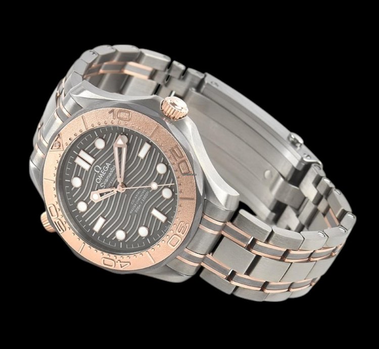 Omega Seamaster Diver 300 25th Anniversary 300m Titanium Rose Gold Limited