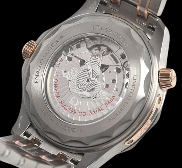 Omega Seamaster Diver 300 25th Anniversary 300m Titanium Rose Gold Limited