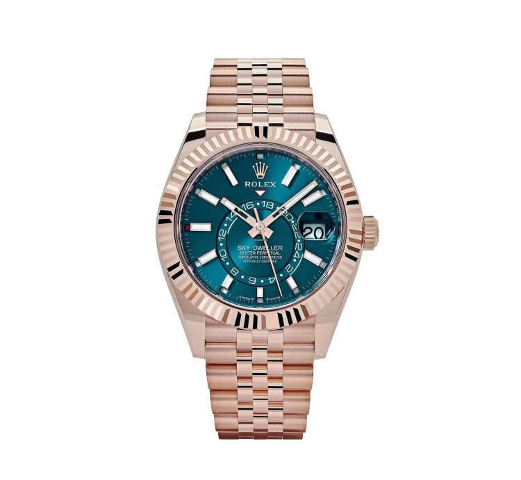 Rolex Sky-dweller 336935 Everose Gold Blue Dial Jubilee