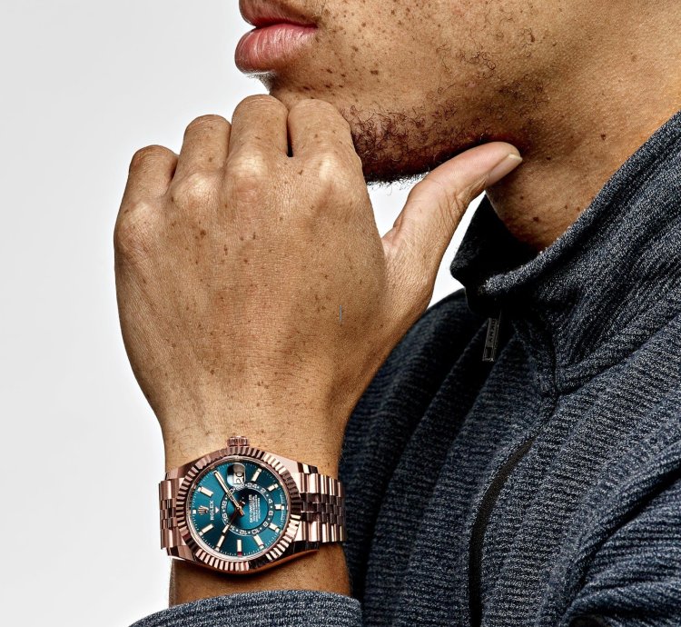 Rolex Sky-dweller 336935 Everose Gold Blue Dial Jubilee
