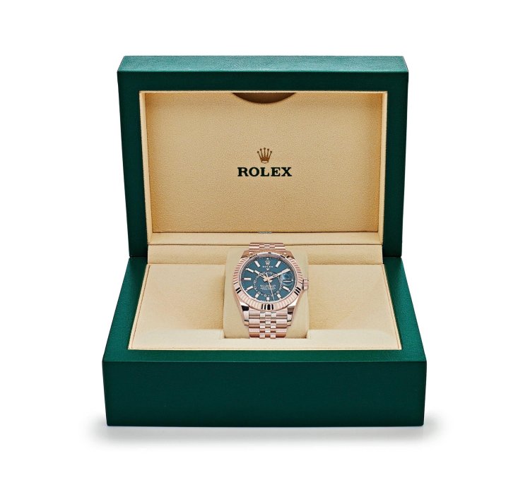 Rolex Sky-dweller 336935 Everose Gold Blue Dial Jubilee