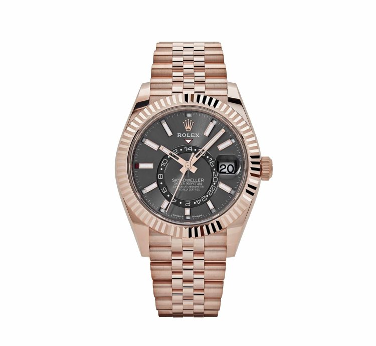 Rolex Sky-dweller 336935 Everose Gold Slate Dial Jubilee