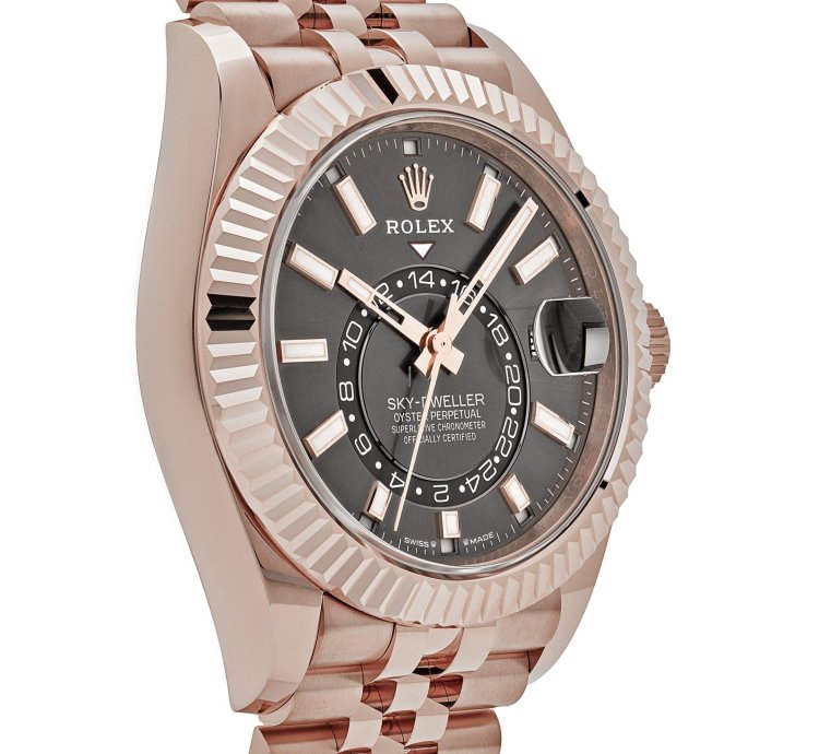 Rolex Sky-dweller 336935 Everose Gold Slate Dial Jubilee