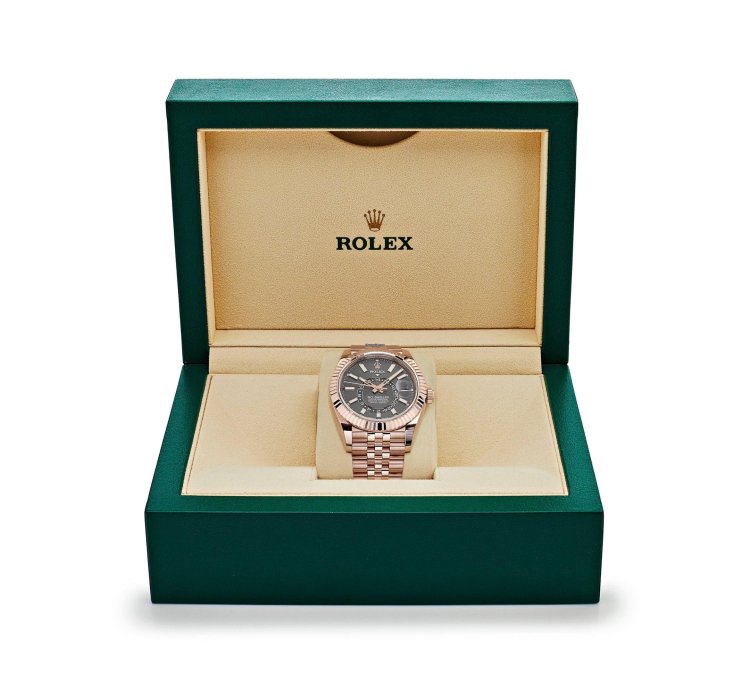 Rolex Sky-dweller 336935 Everose Gold Slate Dial Jubilee