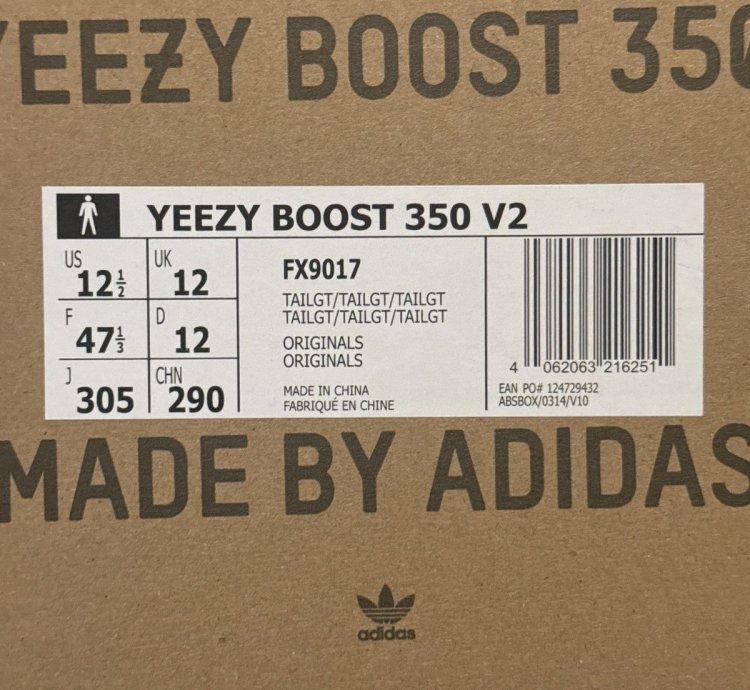 Yeezy Boost 350 V2 Fx9017 Tail Light