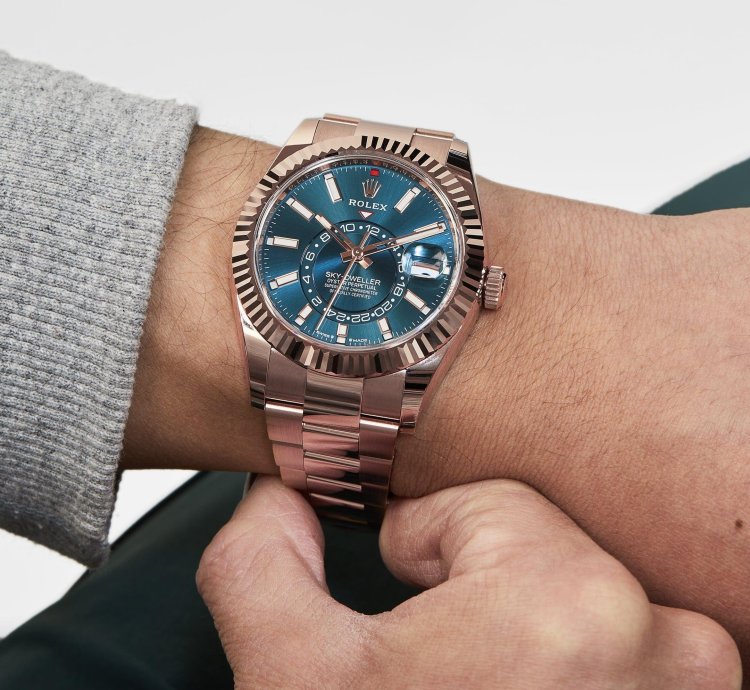 Rolex Sky-dweller 336935 Rose Gold Blue Dial