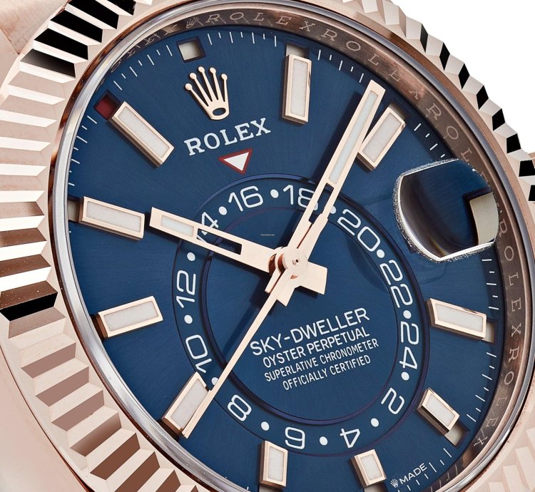 Rolex Sky-dweller 336935 Rose Gold Blue Dial