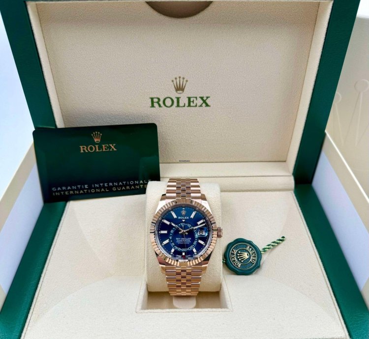 Rolex Sky-dweller 336935 Rose Gold Blue Dial Jubilee Bracelet Unworn 2024