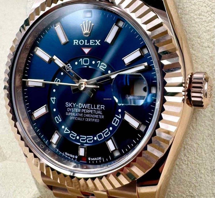 Rolex Sky-dweller 336935 Rose Gold Blue Dial Jubilee Bracelet Unworn 2024