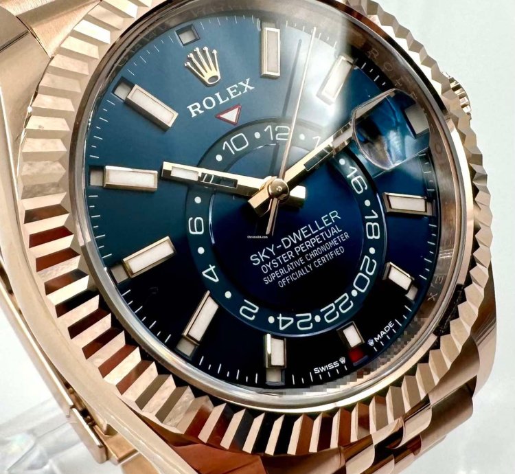 Rolex Sky-dweller 336935 Rose Gold Blue Dial Jubilee Bracelet Unworn 2024