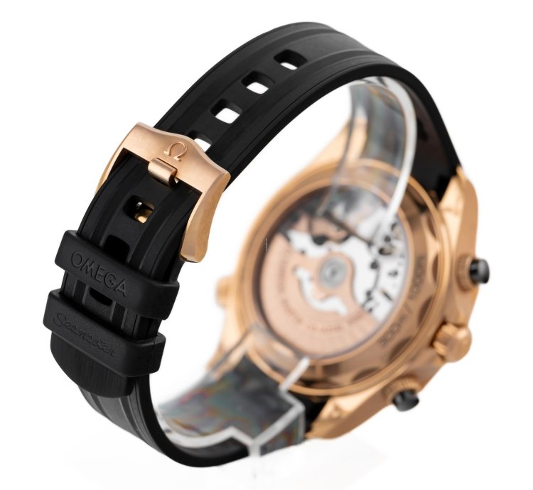 Omega Seamaster Diver 300 Chronograph Rose Gold 18k Ref 210 62 44 51 01 001 Full Set