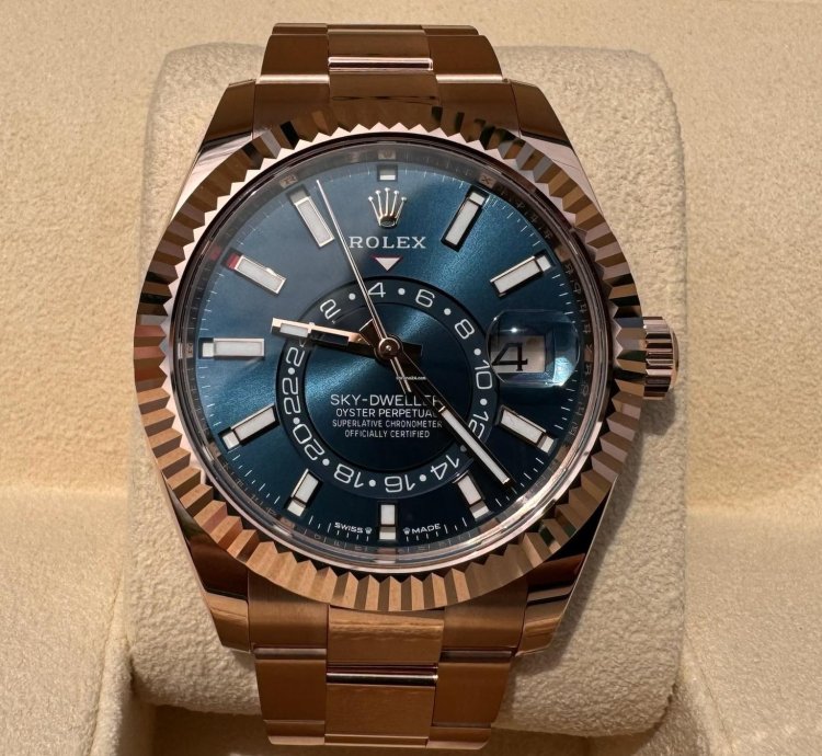 Rolex Sky-dweller 336935 Rose Gold Blue New In Stock