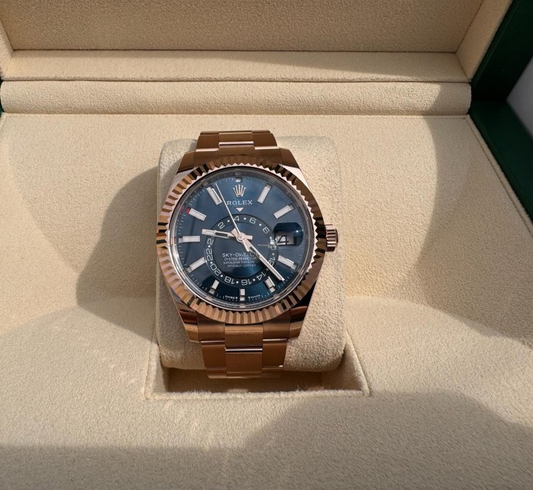 Rolex Sky-dweller 336935 Rose Gold Blue New In Stock