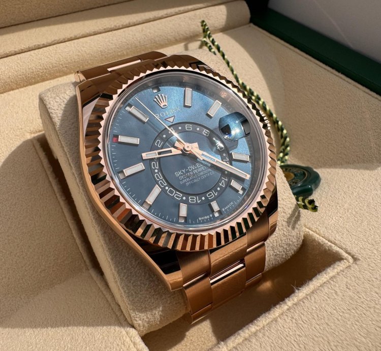 Rolex Sky-dweller 336935 Rose Gold Blue New In Stock