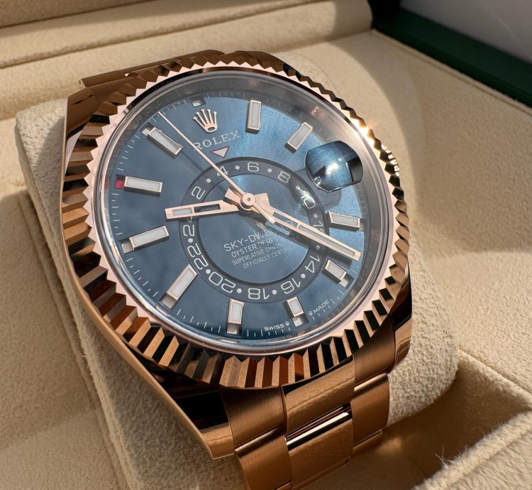 Rolex Sky-dweller 336935 Rose Gold Blue New In Stock