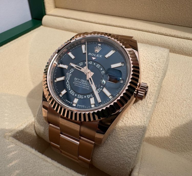 Rolex Sky-dweller 336935 Rose Gold Blue New In Stock