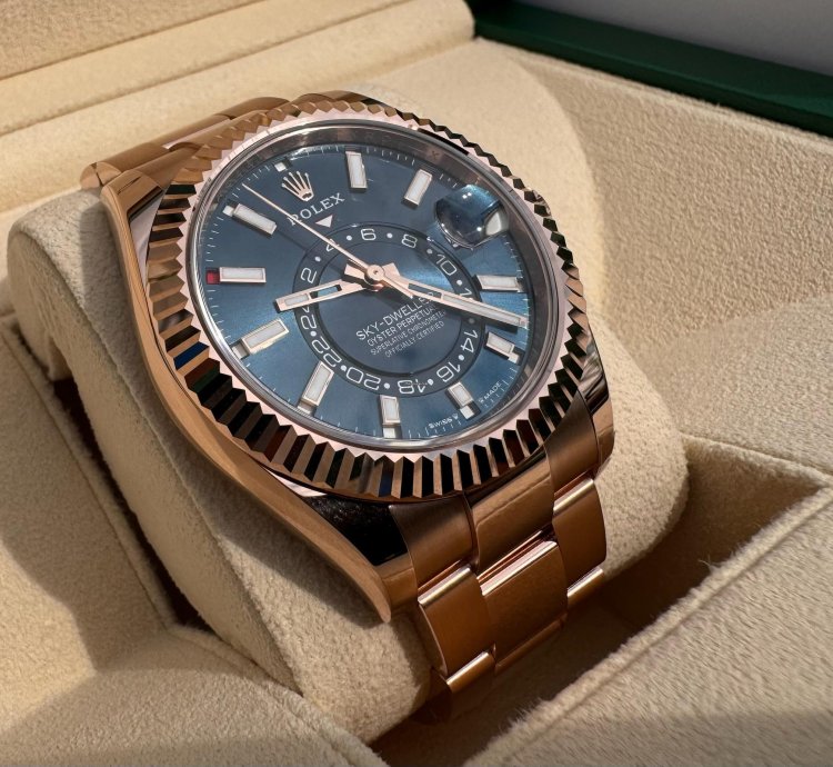 Rolex Sky-dweller 336935 Rose Gold Blue New In Stock