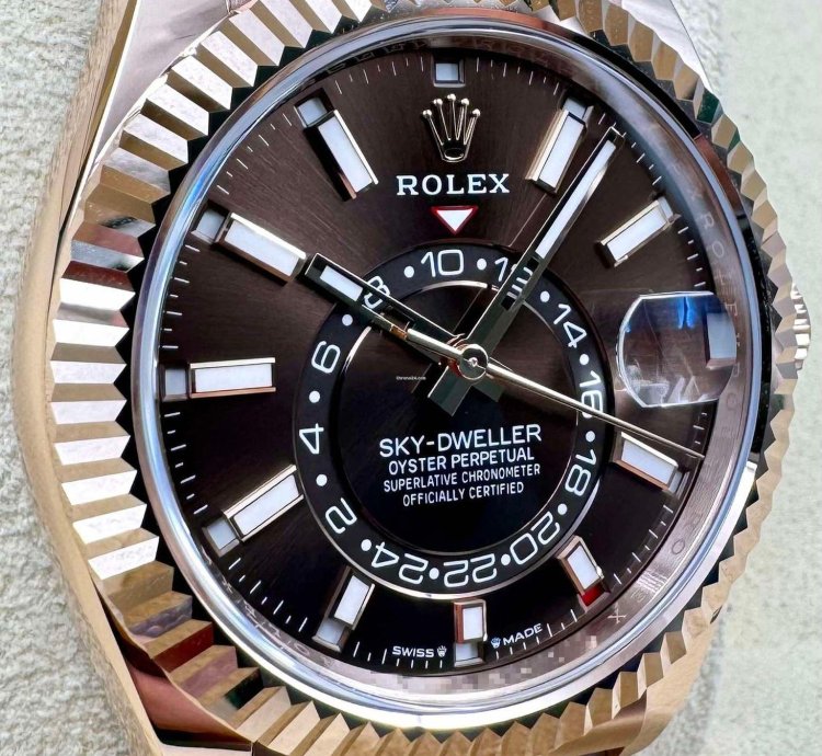 Rolex Sky-dweller 336935 Rose Gold Chocolate Dial Jubilee Bracelet Unworn 2024