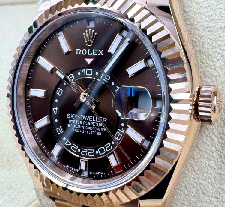 Rolex Sky-dweller 336935 Rose Gold Chocolate Dial Jubilee Bracelet Unworn 2024