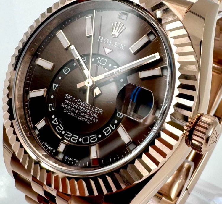 Rolex Sky-dweller 336935 Rose Gold Chocolate Dial Jubilee Bracelet Unworn 2024