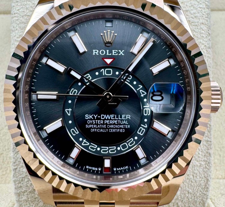 Rolex Sky-dweller 336935 Rose Gold Rhodium Dial Jubilee Bracelet Unworn 2024