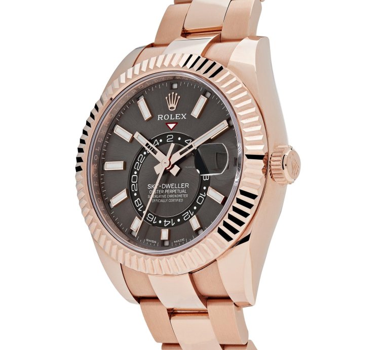 Rolex Sky-dweller 336935 Rose Gold Rhodium Slate Grey Dial 2024