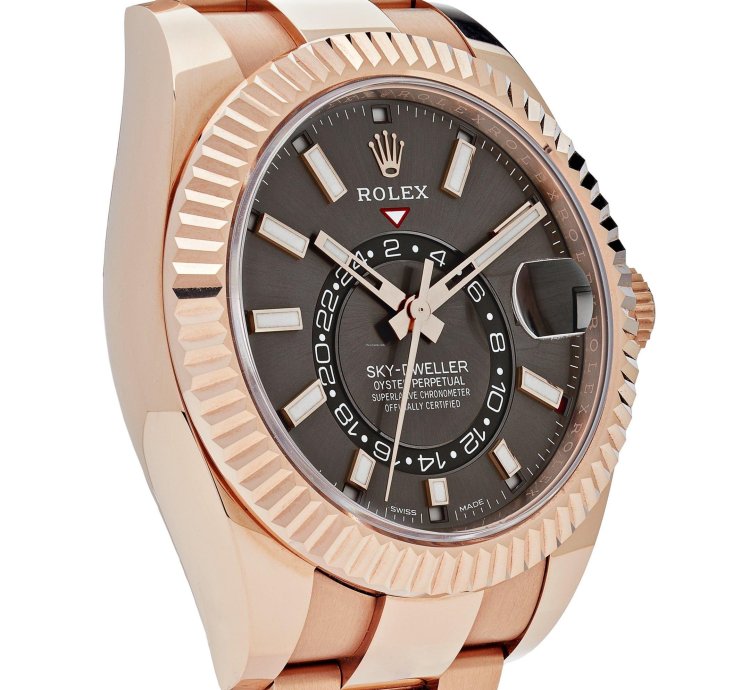 Rolex Sky-dweller 336935 Rose Gold Rhodium Slate Grey Dial 2024