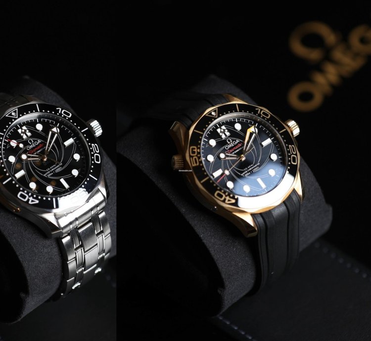 Omega Seamaster Diver 300 James Bond Two-watch Set 50th Anniversary Limited Edition Of 257