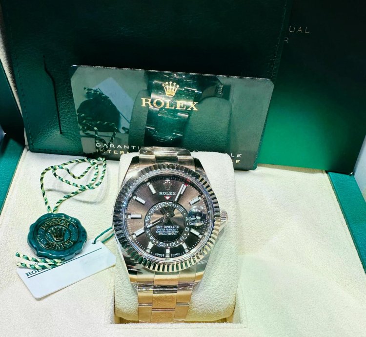 Rolex Sky-dweller 336935 Sky-dweller 42mm 18k Rose Gold Chocolate Brown Dial Oyster