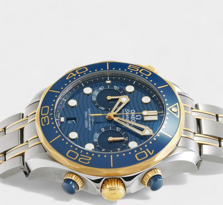 Omega Seamaster Diver 300 Master Co-axial 210 20 44 51 03 001 Steel Gold 44 Box Papers