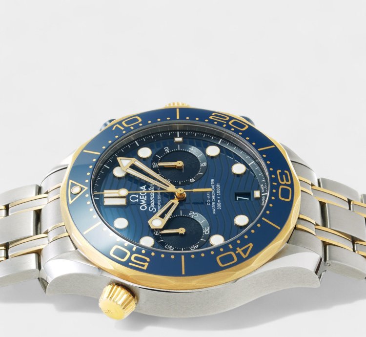 Omega Seamaster Diver 300 Master Co-axial 210 20 44 51 03 001 Steel Gold 44 Box Papers