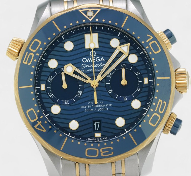 Omega Seamaster Diver 300 Master Co-axial 210 20 44 51 03 001 Steel Gold 44 Box Papers