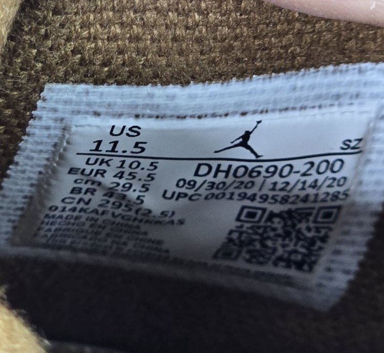 2021 Travis Scott Air Jordan 6 Retro British Khaki