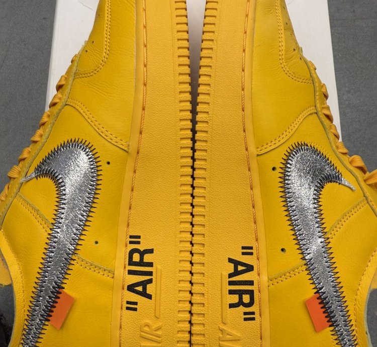 2022 Nike Air Force 1 Low Off-white Ica University Gold
