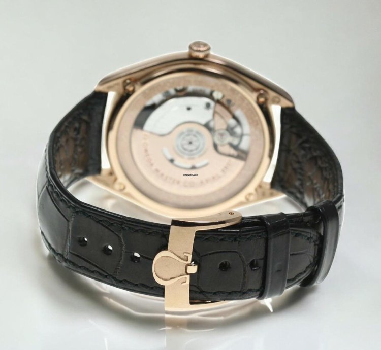 Omega Seamaster Master Co-axial 39 5 Olympic Games Gold Sedna Gold Enamel Alligator