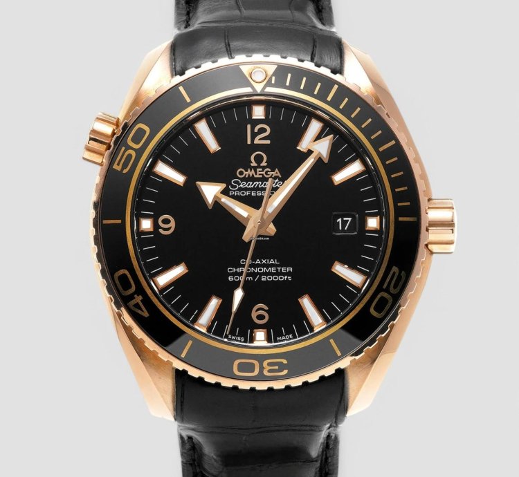 Omega Seamaster Planet Ocean 18k Rose Gold 46mm