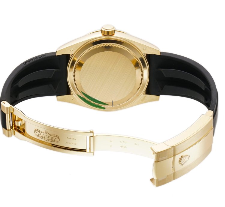 Rolex Sky-dweller 42mm 18k Yellow Gold Black Dial Oysterflex