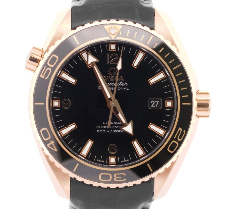 Omega Seamaster Planet Ocean 45 5mm Black 18k Gold 232 63 46 21 01 001 Watch Box