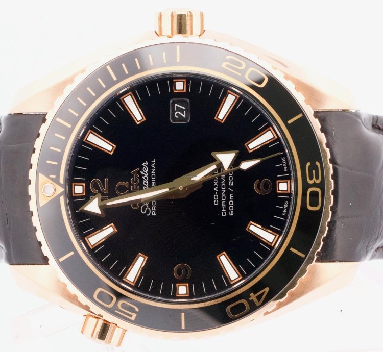 Omega Seamaster Planet Ocean 45 5mm Black 18k Gold 232 63 46 21 01 001 Watch Box