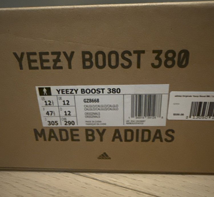 Yeezy Boost 380 Gz8668 Calcite Glow