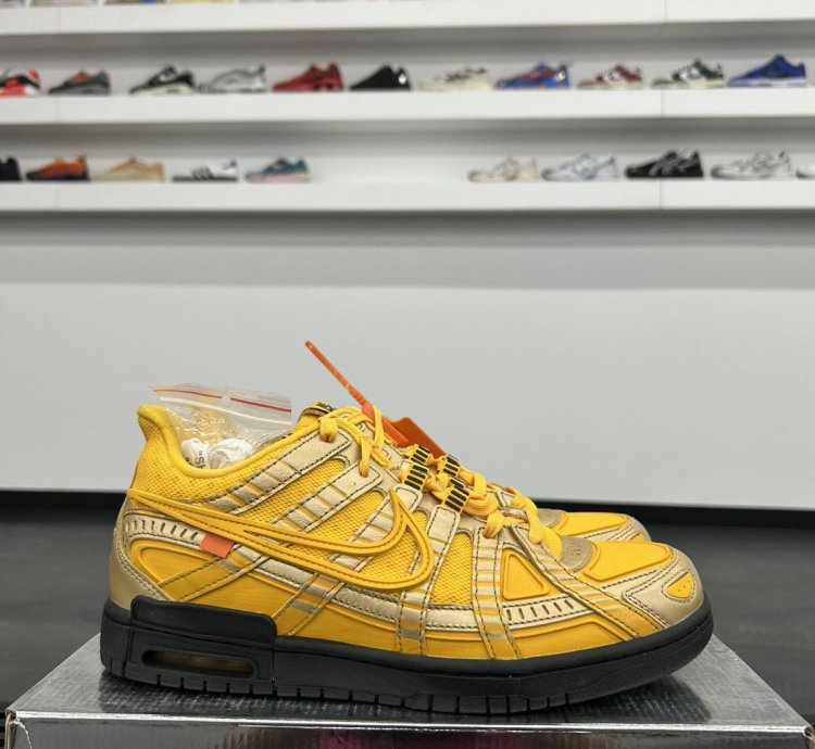 69497 Nike Air Rubber Dunk Off-white University Gold