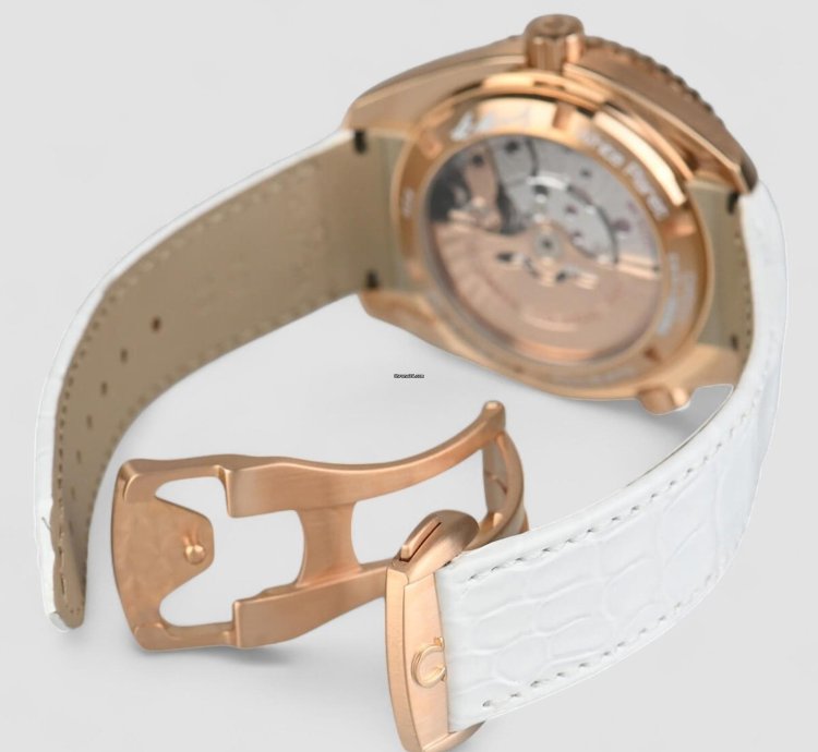 Omega Seamaster Planet Ocean Automatic White Dial 18kt Rose Gold Unisex Watch