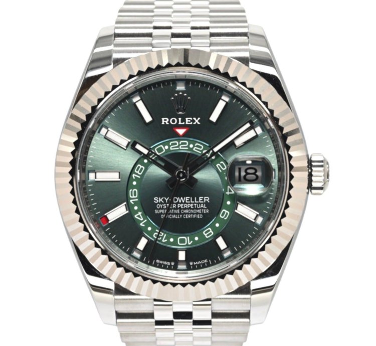 Rolex Sky-dweller 42mm 336934-0002 Mint Green Dial