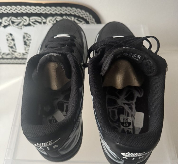 Air Force 1 Black Skeleton